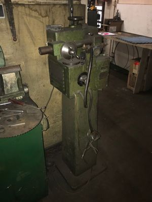 a machine that is sitting inside of a building
