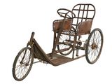 an old fashioned car that is being displayed on a white background