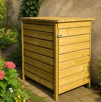 Cache poubelle NESTON L -en bois 19mm Traitement autoclave c…