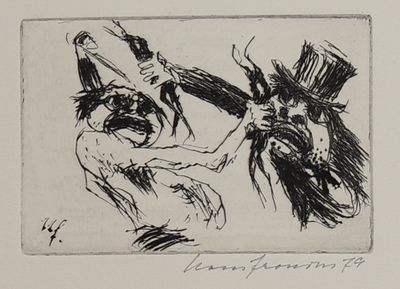 an image of a black and white drawing of a man and a woman