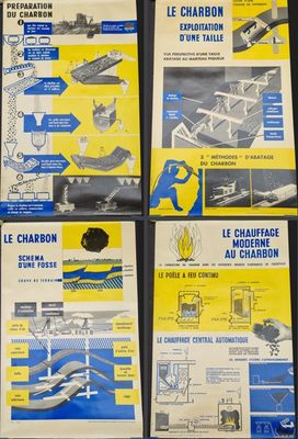 quatre brochures d'époque sur l'aviation française datant des années 1950