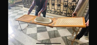 Rare BIDET de voyage vers 1900 provenant du château de Terra…