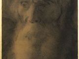 a painting of a man with a beard in a gold frame
