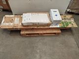 many boxes and boxes on a pallet in a warehouse