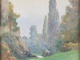 an image of a painting of a river running through a lush green field