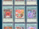 many cards of different colors and designs on this card
