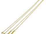 a gold chain with a clasp on a white background