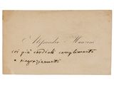 a piece of old paper with handwriting on it
