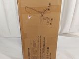 a cardboard box that has a picture of a plane on it