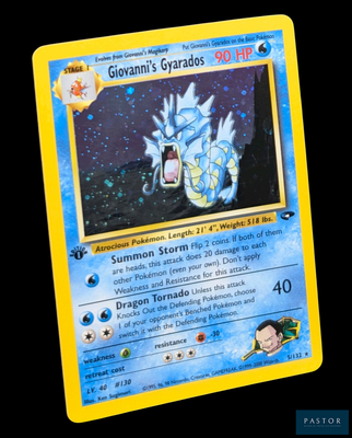 Au dos de la carte Pokémon, il y a l'image d'un dragon.