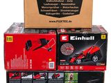 a stack of four boxes of electric tools sitting on top of a pallet