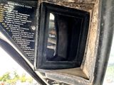 a close up of a car ' s side view mirror