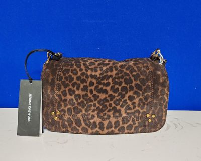 Sac à bandoulière en cuir à imprimé léopard Michael Korsh