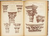 a book with drawings of different types of columns