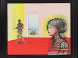 une image représentant un tableau où l'on voit une femme et un homme dans une pièce