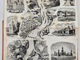 un dessin représentant un plan de la ville de Londres traversée par une rivière