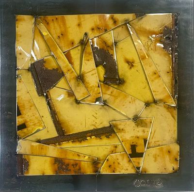 a picture of a picture of a burnt piece of glass