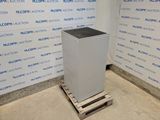 an image of a metal box on a pallet