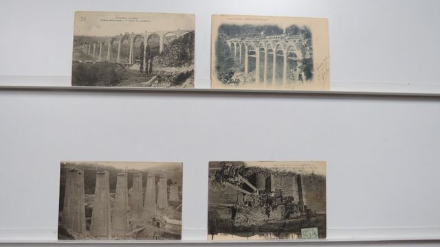 Construction de viaducs et Barrages(Lot de 4cpa - Viaduc de Chate...