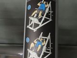 a picture of a sticker with instructions to use a squat machine