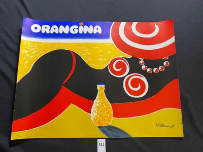 a picture of a picture of an orange and black painting