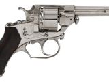 a close up of a gun on a white background with a white background