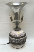 KERAMOS - Vase Art Déco en céramique formant pied de lampe