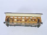 a small toy train car that is sitting on a table
