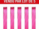 vendu par lot de 5 pieces of pink satin ribbon