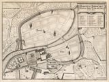 an old map of the city of london showing the location of the tower of london