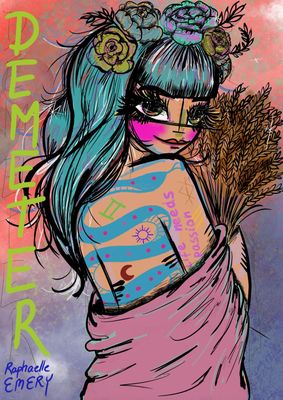 Raphaël EMERY - Né en 1985 - Demeter - Impression sur papier Rives - S