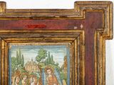 an image of a painting of a group of people in a frame