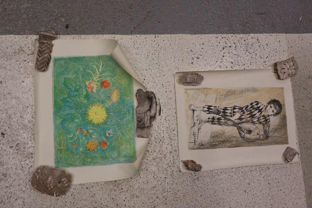Lot de deux lithographies signées et non justifiées.