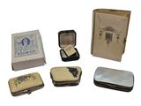 a small box with a book, a box with a book, a box with a book, a box with a book, and a box with a