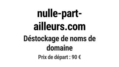 Nom de domaine nulle-part-ailleurs.