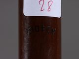 a close up of a bottle of wine with a label on it