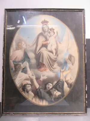 une image représentant Jésus entouré d'anges