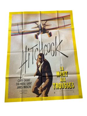 Affiche du film « La mort aux trousses » de Alfred Hitchcock…