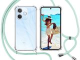 un téléphone portable muni d'une lanière