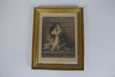 photo encadrée représentant un chien et un chat assis sur une table