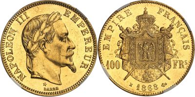 an image of a gold coin with the image of a man on it