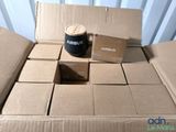 a box with a cup of coffee sitting on top of it