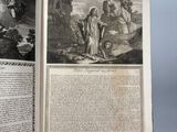 an open book with a picture of a man and a woman in a landscape