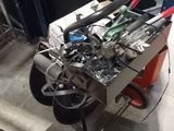 a cart that has a bunch of tools on it