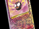 un gros plan sur une carte Pokémon dont le recto est noir