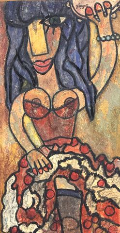 GILGOGUÉ (né en 1947, Gilles GOGUET, dit) « Olé, Belle Gitane ». ...