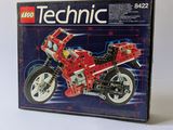 lego technic motorcycle box with instructions and instructions on it