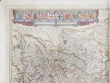 an old map of the country of england with a border in the middle of it