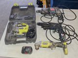 a table with a bunch of tools on it