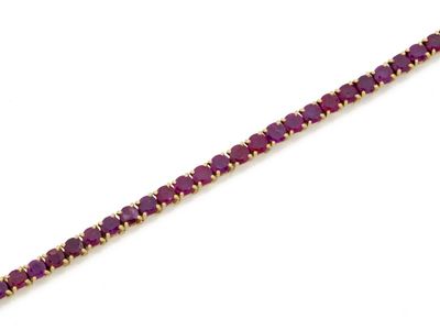 BRACELET articulé en or 750 millièmes composé d'une ligne de…